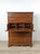Mid Century Colonial Revival Highboy Dresser With Stow Away Writing Desk For Sale - Image 9 of 12