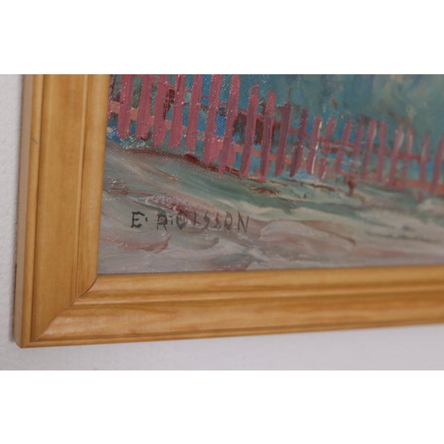 E. R. Olsson, Village Scene, 1950s, Oil on Panel, Framed For Sale - Image 13 of 18