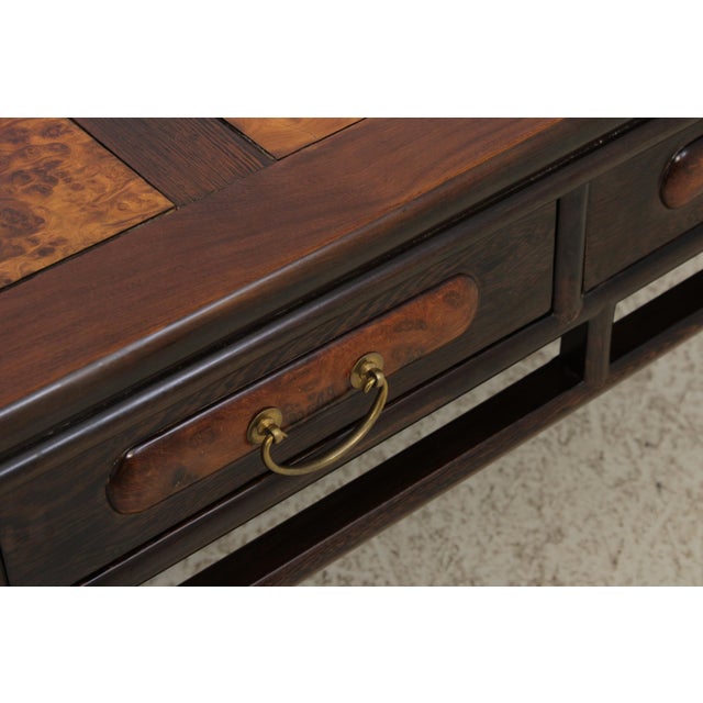 Vintage Chinese Rosewood & Walnut Coffee Table For Sale - Image 10 of 12