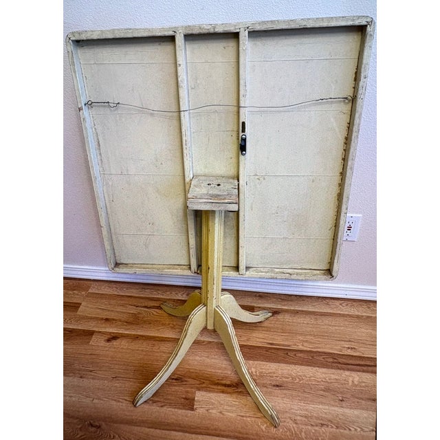 1940s "Depicting British Fox Hunt" Vintage Folding Tea Table For Sale - Image 5 of 5