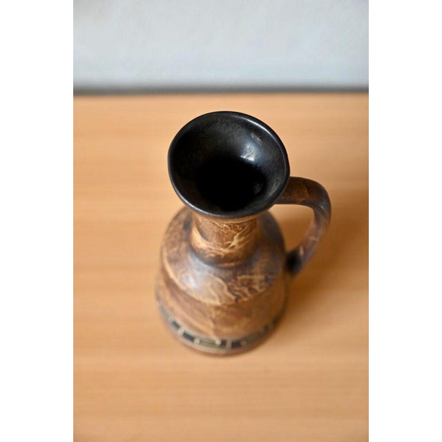 Vintage Brown Vase in Stoneware For Sale - Image 3 of 7
