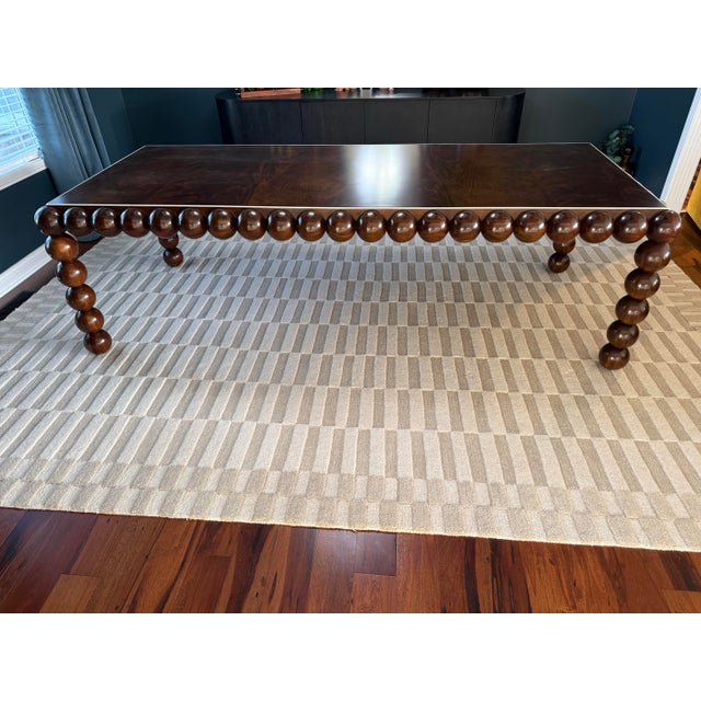 Jonathan Charles Mahogany Orb Dining Table For Sale - Image 11 of 11