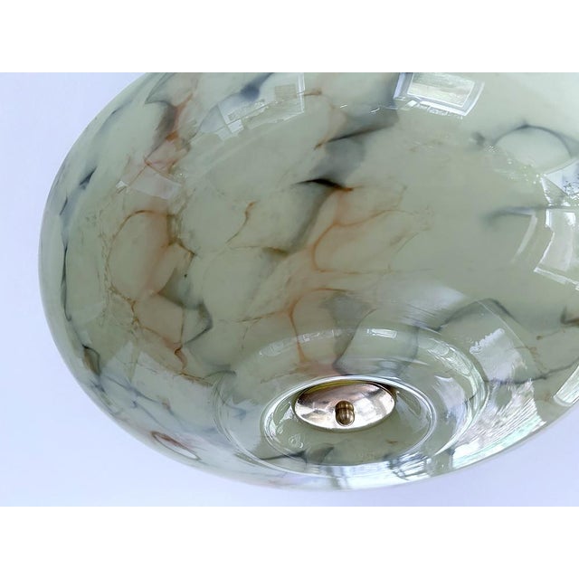1930s Art Deco Pendant Light in Uranium Glass, 1930s For Sale - Image 5 of 18