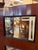 Vintage Contemporary Mahogany 4-Panel Folding Room Divider Screen With Beveled Glass For Sale In Atlanta - Image 6 of 7