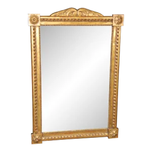 Superbly Carved Don Ruseau of New York French Walnut Mirror Louis XVI