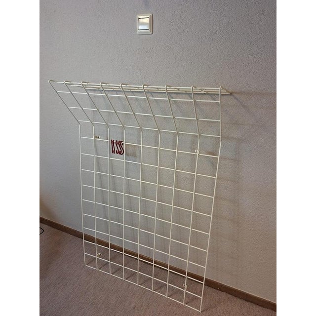 Wall Mounted Coat Rack by Karl Fichtel for Drahtwerke Erlau AG Aalen, Germany, 1950s For Sale - Image 3 of 10
