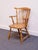 PENNSYLVANIA HOUSE Solid Hard Rock Maple Colonial Early American Fiddleback Duxbury Windsor Dining Arm Chair 1059-110A...