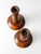 Vintage Turned Wood Candlestick Holders Pair For Sale - Image 6 of 10