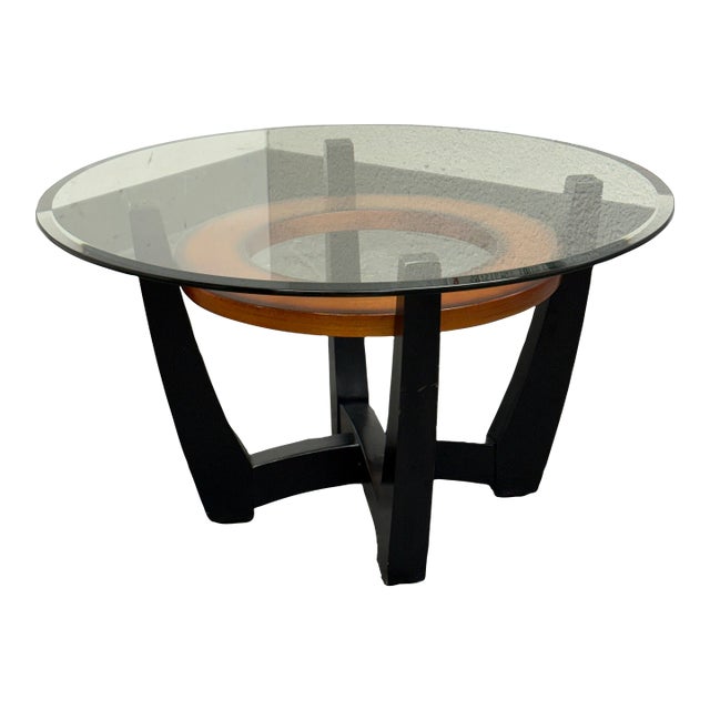 Bassett Mirror Company Elation Round Coffee Table From Bassett Mirror Company. For Sale