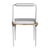 "Audrey" Chair, Stainless Steel, Bronze Details, Tailor Made Leather For Sale In Los Angeles - Image 6 of 8