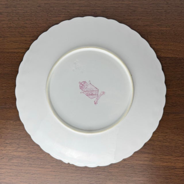Antique Victorian Worcester Porcelain Cherub Putti Cabinet Plate, Phillips London For Sale - Image 9 of 11
