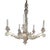 Late 20th Century French Style Carved Wood Chandelier For Sale