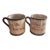 Early 20th Century English Watcombe Mottoware 6oz Pottery Cups. “A Rolling Stone Gathers No Moss” and “Say Little, but Think Much” - a Pair For Sale