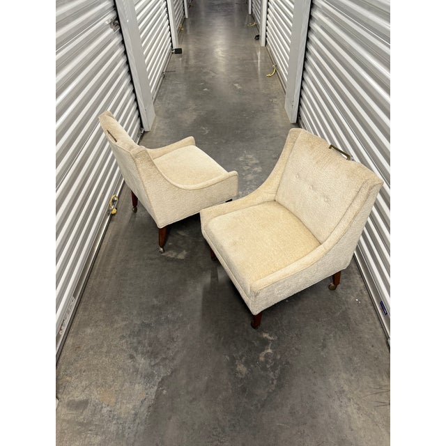 Pair of Slipper Lounge Chairs Mid-Century Modern For Sale - Image 10 of 12