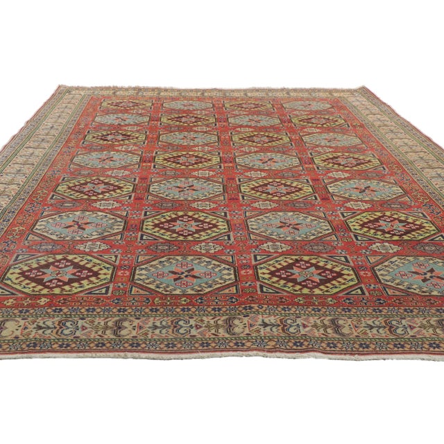 Tribal Vintage Turkish Sivas Rug - 07'07 X 10'08 For Sale - Image 3 of 9
