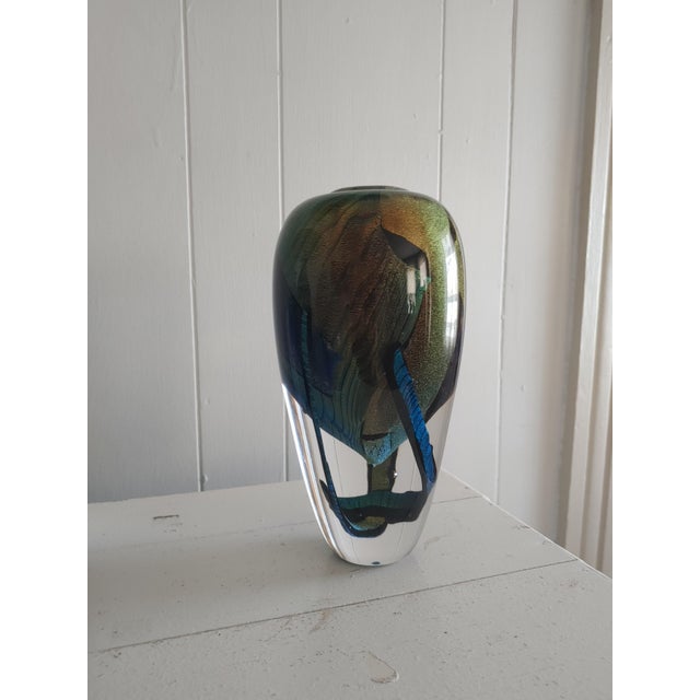Here's a stellar vase by Randy Strong, an artist who is known for his work in dichroic glass. This piece was created in...