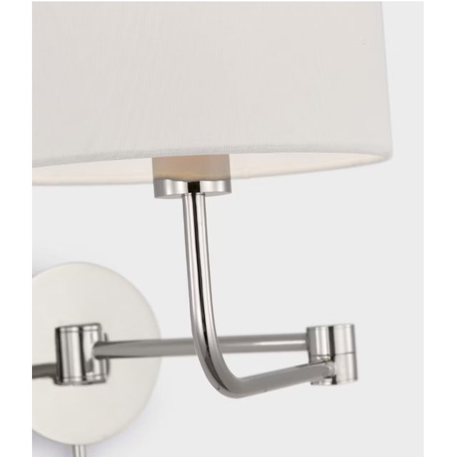Mid-Century Modern Contemporary Go Lightly Swing Arm Wall Light With Integrated Cord Cover For Sale - Image 3 of 4