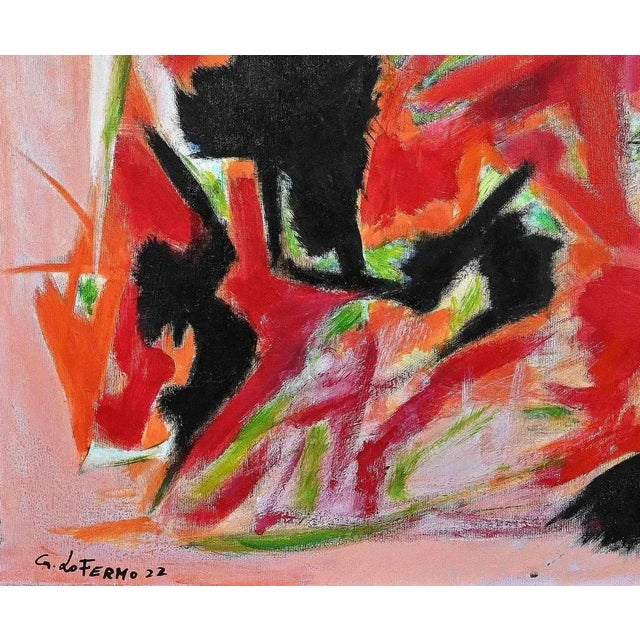 Abstract Expression is an original artwork realized by Giorgio Lo Fermo (b. 1947) in 2022 Original Oil Painting on Canvas....