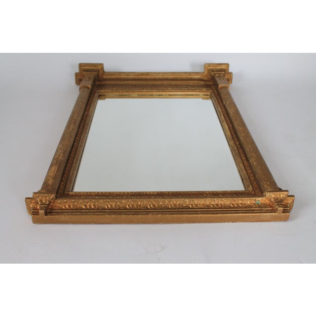 Vintage Neoclassical Empire-Style Rectangular Wall Mirror For Sale - Image 10 of 13