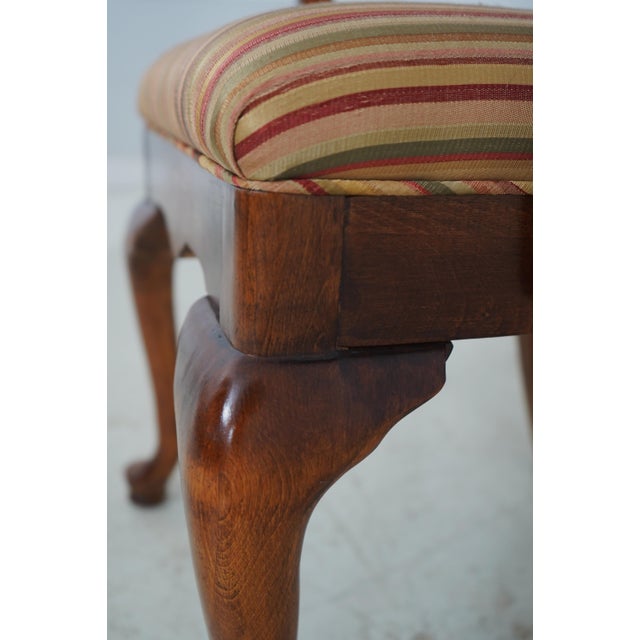 Set of 6 Cherry Queen Anne Dining Room Chairs For Sale - Image 16 of 18