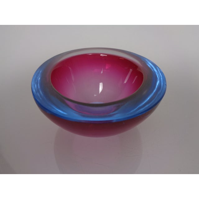 Sommerso Murano Glass Ashtray, Italy, 1960s For Sale - Image 3 of 12