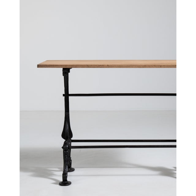 Cast Iron Bistro Side Table, Antique, France, 20th Century For Sale - Image 14 of 18