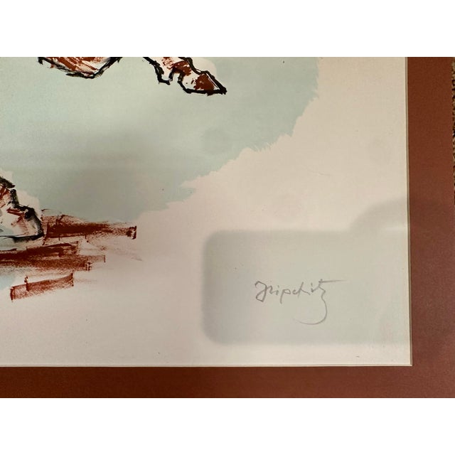 Listed Artist Jacques Lipchitz the Horse Prometheus 1967 Framed Lithograph # 11/100 For Sale - Image 10 of 12