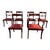 Antique Regency Style Mahogany Upholstered Seat Dining Chairs- Set of 6 For Sale