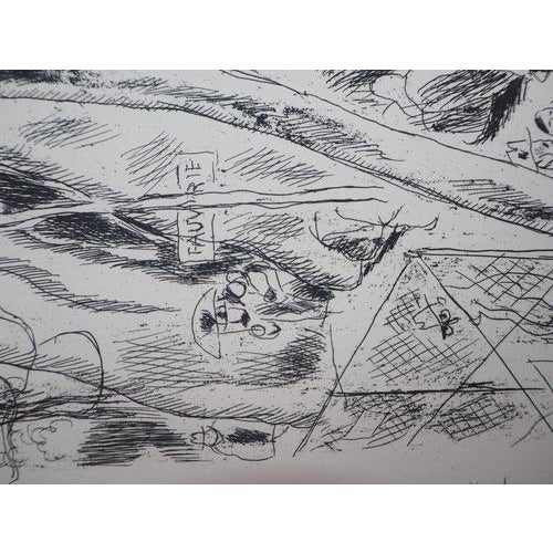 Gus Bofa, The Menagerie of the Jardin des Plantes, 1937, Etching For Sale - Image 6 of 7
