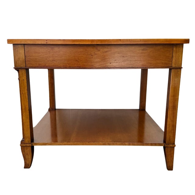 1970s Baker Furniture French Regency Cherry Side Tables - A Pair For Sale - Image 14 of 17