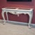 Late 20th Century Louis XV Style Painted Carved Wood Marble Inset Console Table For Sale - Image 10 of 10
