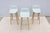 Mid-Century Modern Danish Modern Iskos-Berlin for Muuto Fiber Bar Stools Oak Wood Base - Set of 3 For Sale - Image 3 of 18