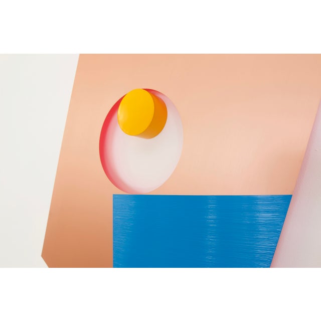 Copper Contemporary Abstract Copper Steel Oil & Spray Paint "Plinth 23" by Tom Henderson For Sale - Image 8 of 10