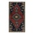 1950s Vintage Afghani Tribal Kilim Rug With Open Field and Medallion For Sale
