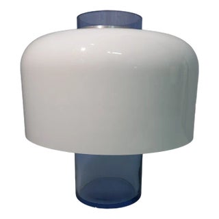Blue Brings Floral Model LT226 Table Lamp by Carlo Nason for Mazzega, 1960s For Sale
