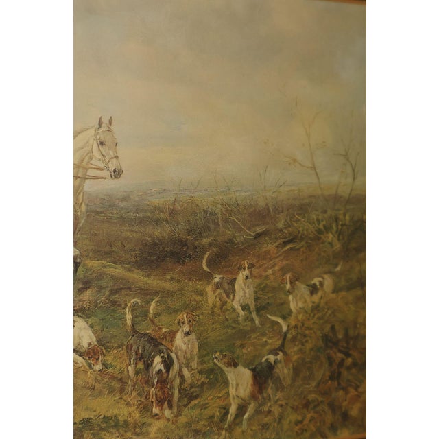 Set of Four Vintage Fox Hunt Scene Framed Prints For Sale - Image 17 of 18
