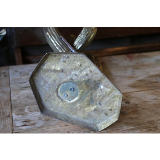 Large Brass Saguaro Cactus With Road Runner Sculpture — Korea, Circa 1970s For Sale - Image 17 of 18