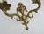 Metal Gilt Bronze 2-Arm Fire Pot Wall Sconces, 1960s, Set of 2 For Sale - Image 7 of 9