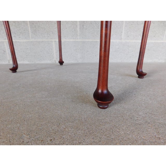 Great Windsor Chair Co Queen Anne Server Accent Table For Sale - Image 14 of 16