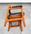 Mid Century Modern Lounge Chair Walnut Arms Black Office Armchair Gunlocke Attributed MCM For Sale - Image 9 of 11