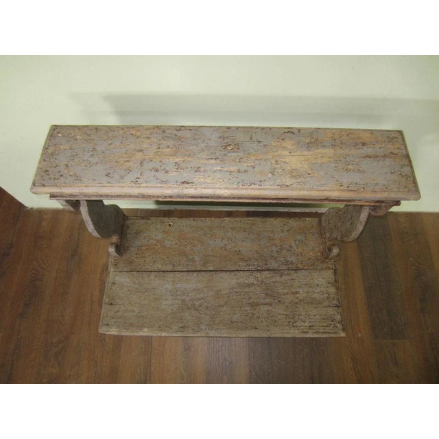 Antique Church Kneeler Pew, in Worn conditions. Designed before 1890
