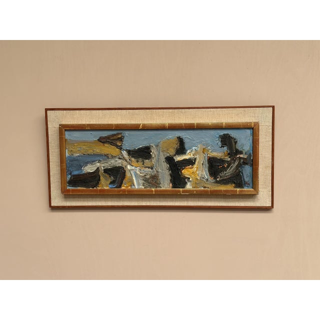Mid-Century Modern Calle Johansson, Bird Movement, 1959, Oil Painting on Panel, Framed For Sale - Image 3 of 13