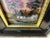French Vintage French Limoges Enamel Plaque Painting by f.j. Carmona – Framed Cottage Landscape For Sale - Image 3 of 5