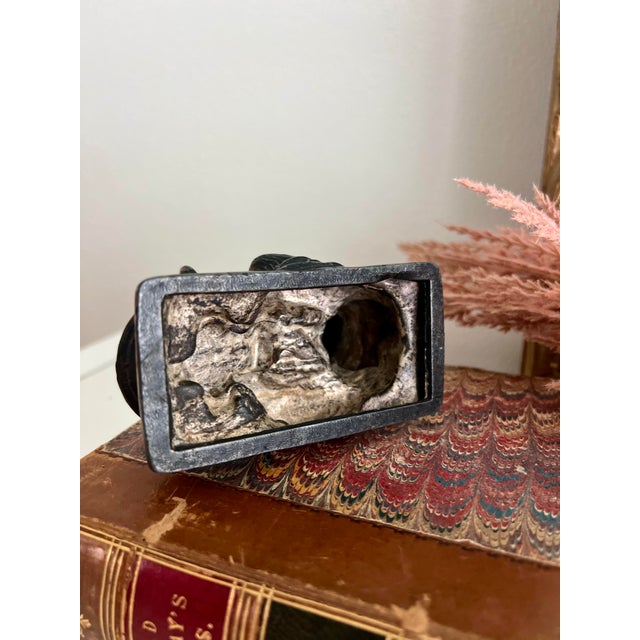 Antique Art Deco Egyptian Revival Incense Burner For Sale In New Orleans - Image 6 of 7