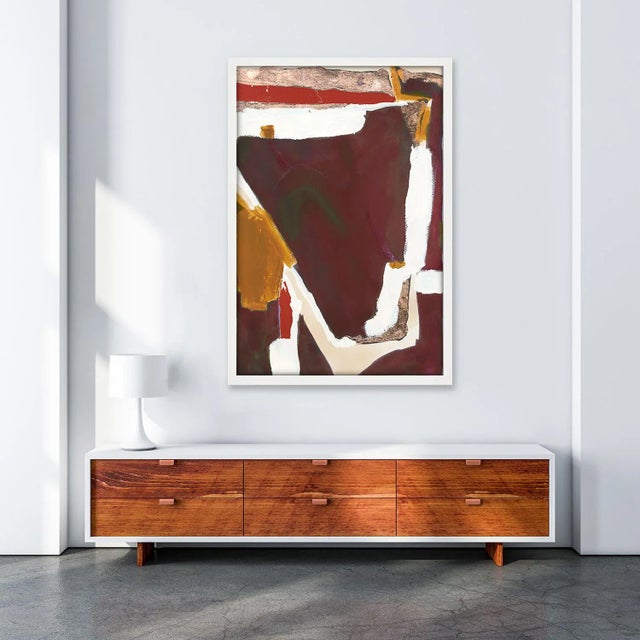 DESCRIPTION: Campfire Pit by ZBC House, Unframed Art Print These colors, copper, plum, marigold, and snow are a song, a...