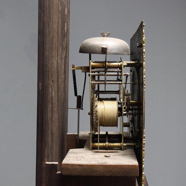 Wood Antique Pendulum Clock by F. Reinolds Kensington For Sale - Image 7 of 14