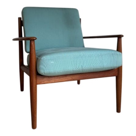 Vintage Danish Lounge Chair by Grete Jalk, 1960 For Sale