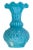Antique Blue Opaline Glass Vase For Sale - Image 4 of 6