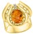 4 Carat Oval Citrine and Diamond Ring in 14 Karat Yellow Gold, Estate For Sale - Image 15 of 18