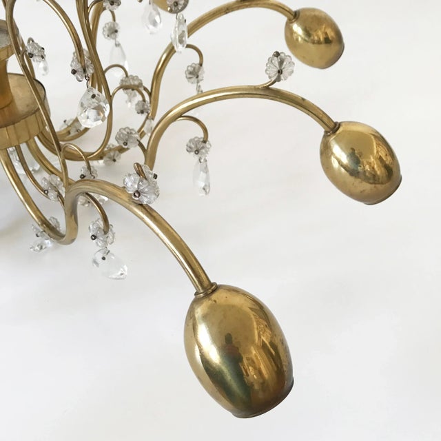 Large 8-Armed Chandelier from Lobmeyr, 1950s For Sale - Image 12 of 13